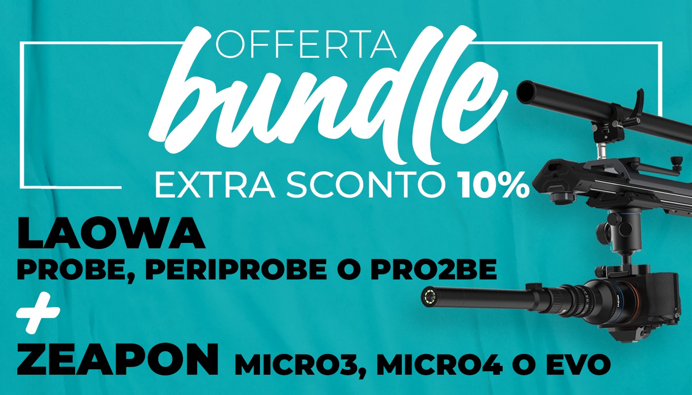 Slider Zeapon + obiettivo Laowa Probe - SCONTO 10%